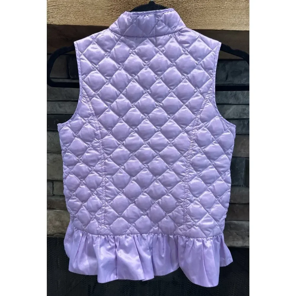 Girls Lilly Pulitzer Melanie Puffer Quilted Reversible Vest Size L *B3